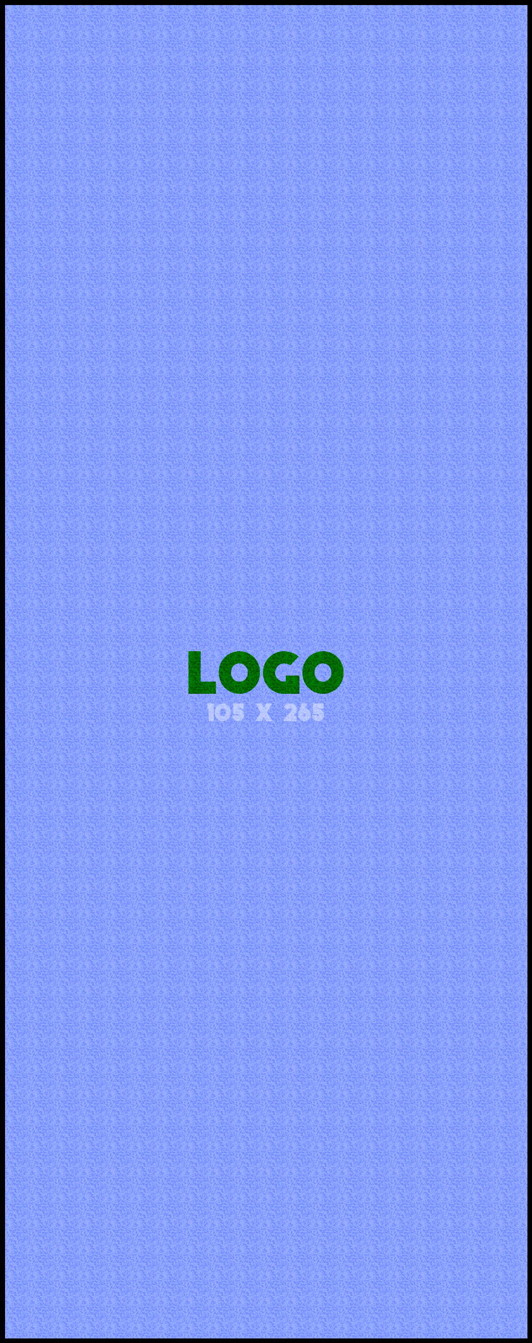 Logomat/deurmat outdoor<br>105 x 265 cm met rand