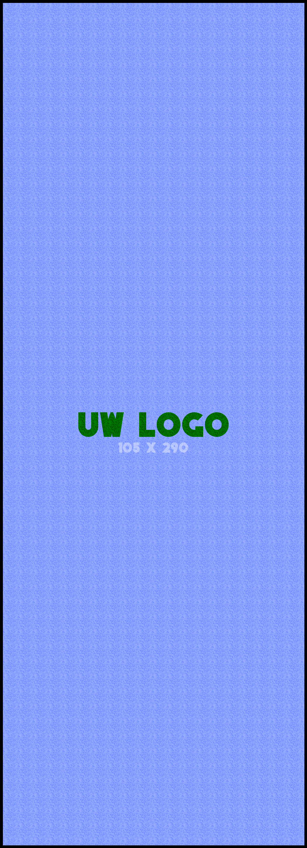 Logomat/deurmat outdoor<br>105 x 290 cm met rand