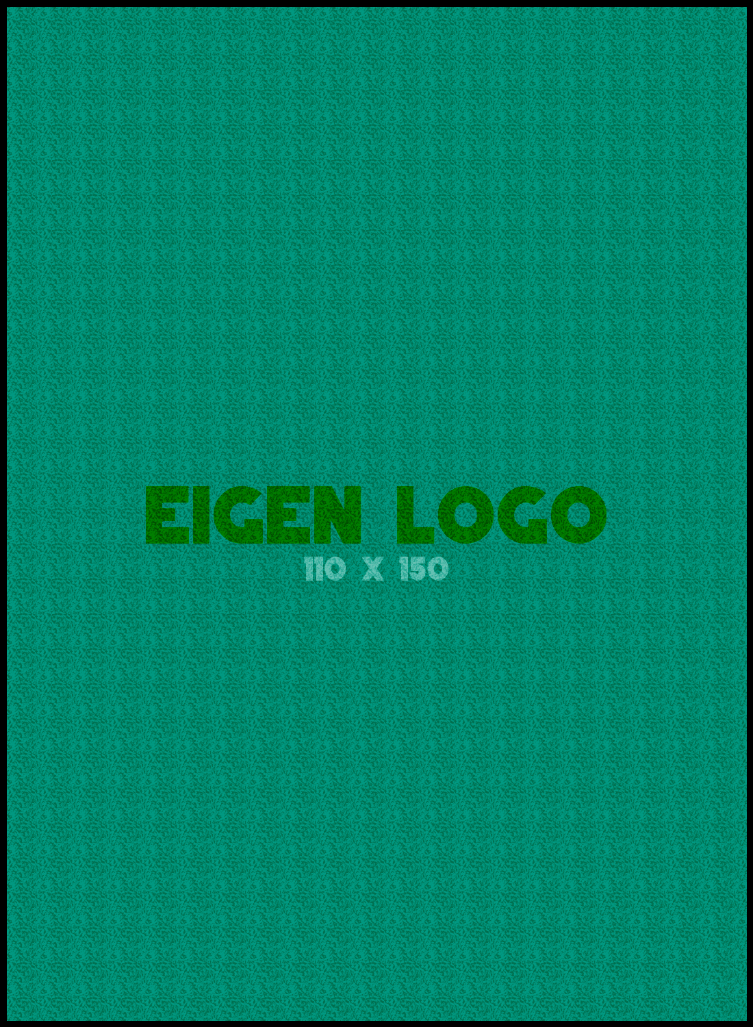 Logomat/deurmat outdoor<br>110 x 150 cm met rand