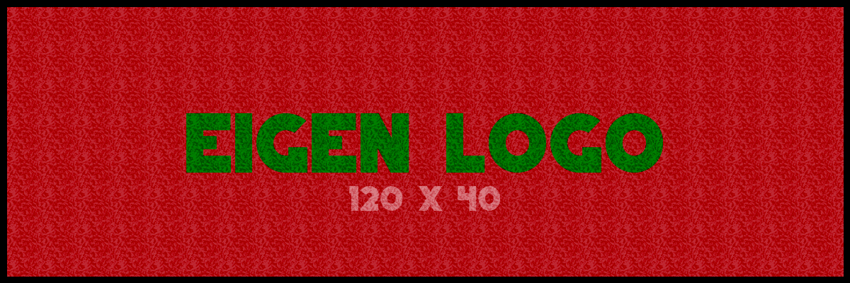 Logomat/deurmat outdoor<br>120 x 40 cm met rand