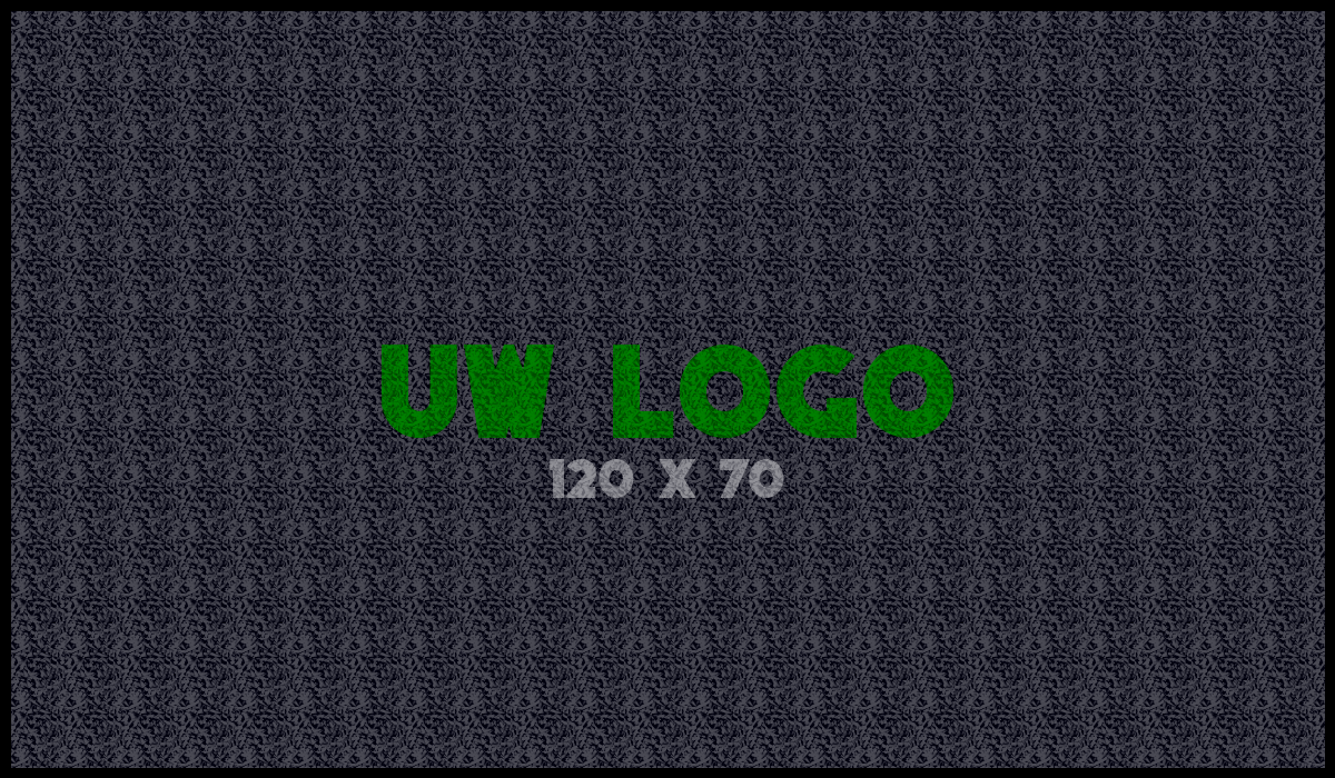 Logomat/deurmat outdoor<br>120 x 70 cm met rand