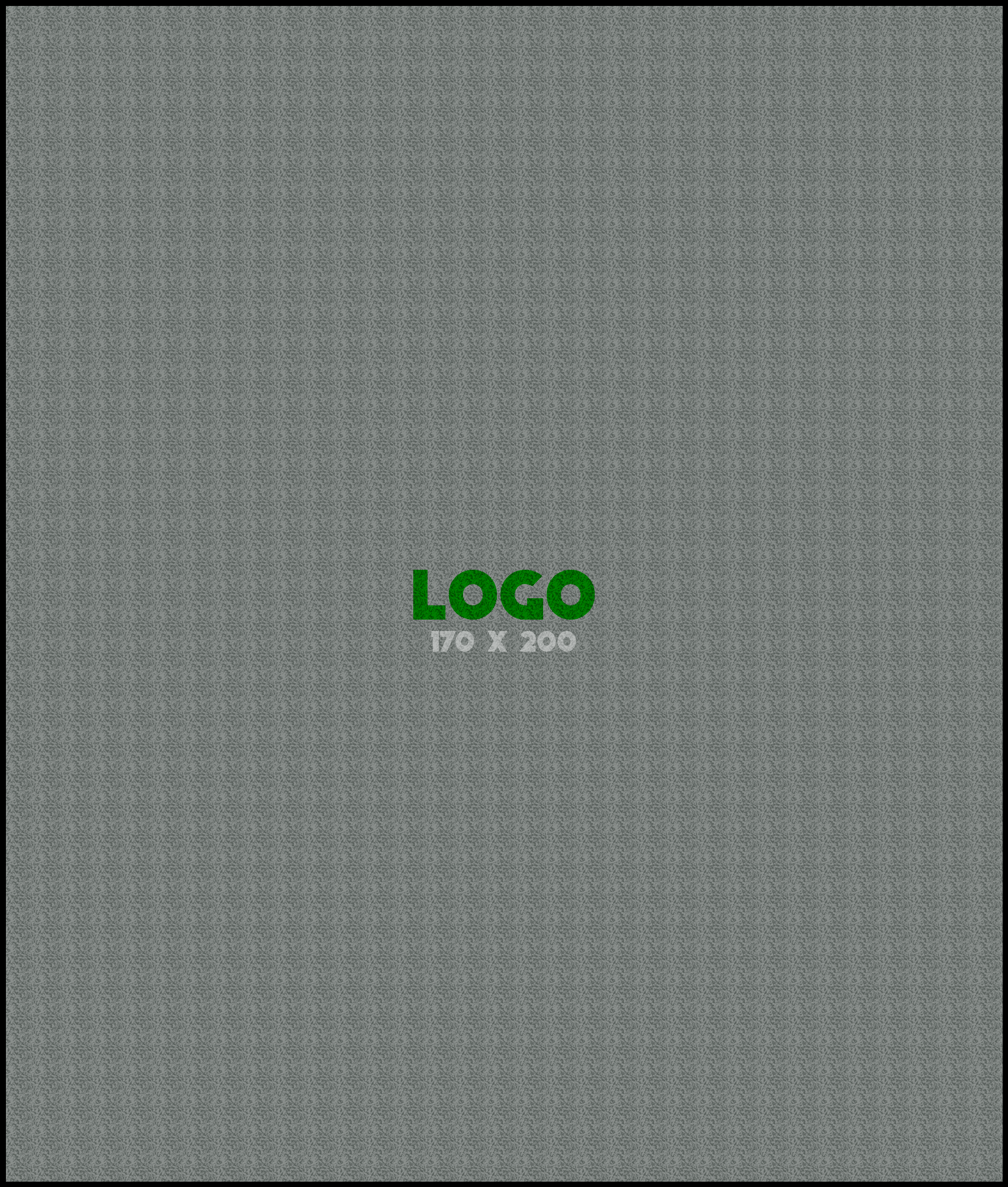 Logomat/deurmat outdoor<br>170 x 200 cm met rand
