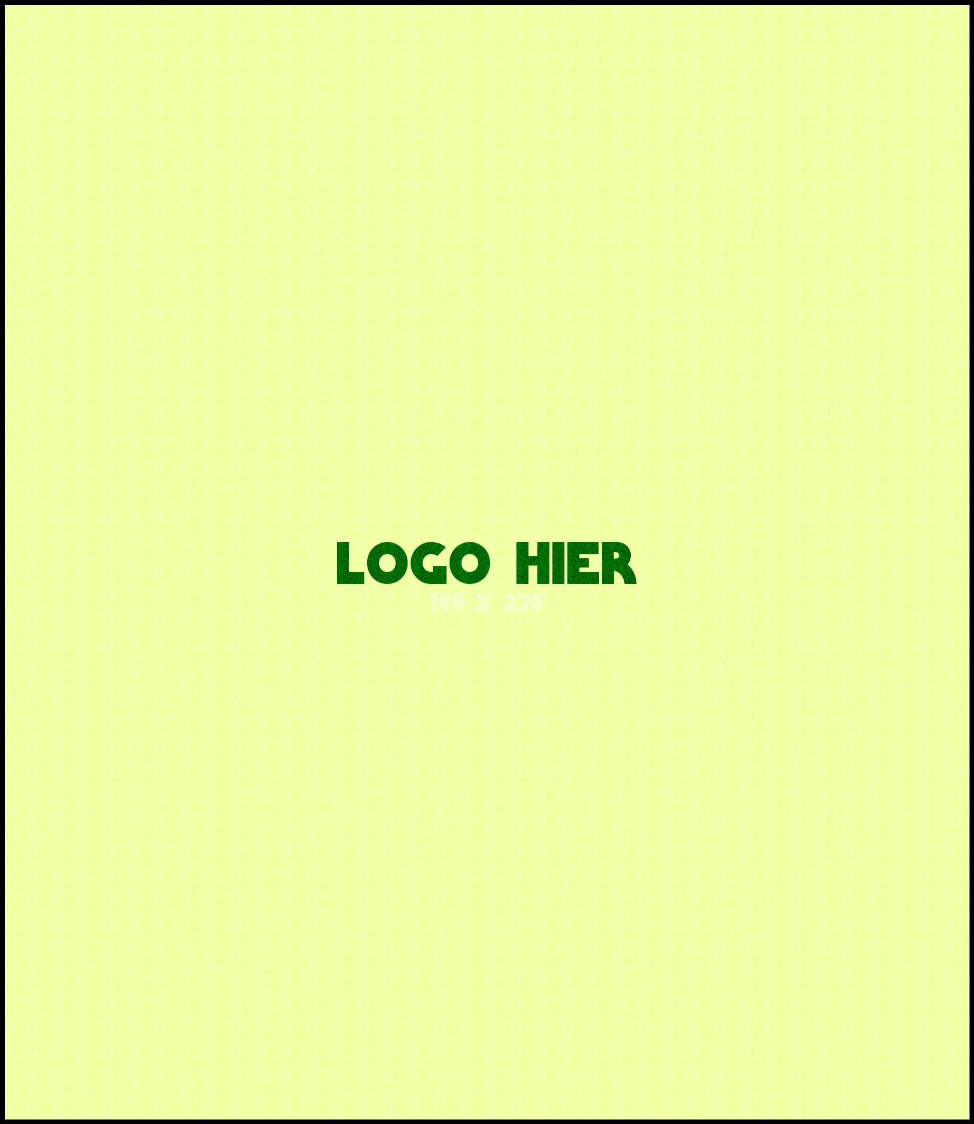 Logomat/deurmat outdoor<br>195 x 225 cm met rand