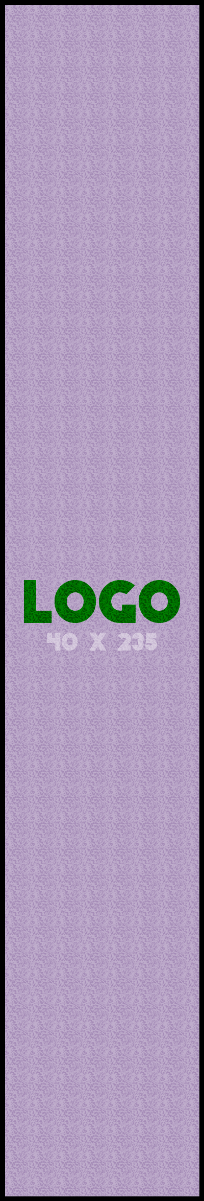 Logomat/deurmat outdoor<br>40 x 235 cm met rand