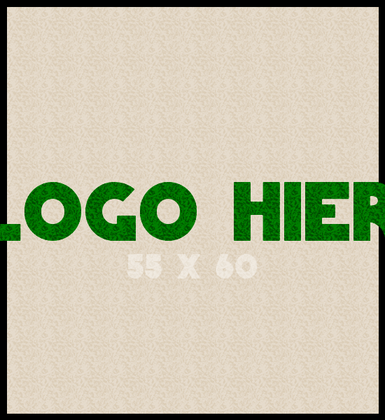 Logomat/deurmat outdoor<br>55 x 60 cm met rand