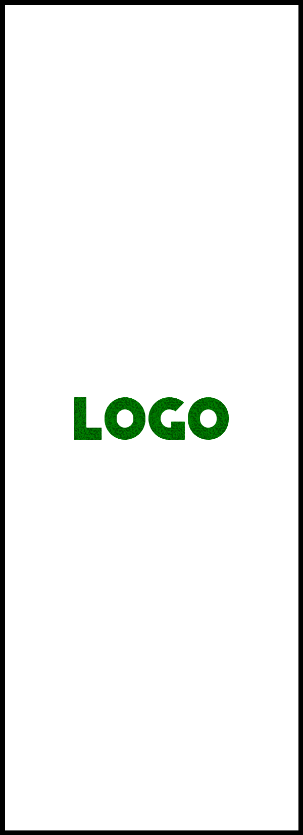 Logomat/deurmat outdoor<br>60 x 165 cm met rand