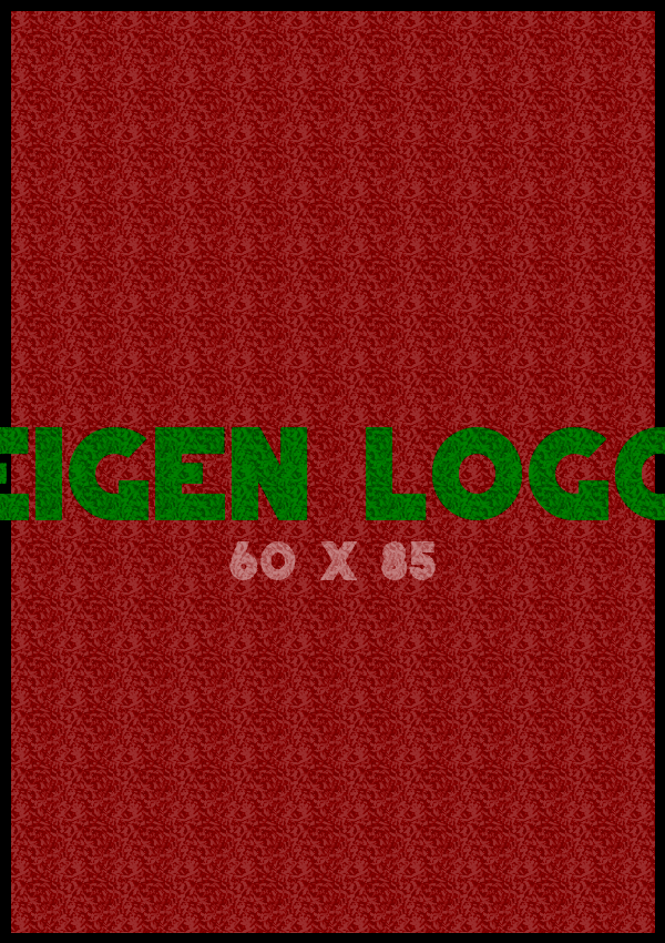 Logomat/deurmat outdoor<br>60 x 85 cm met rand