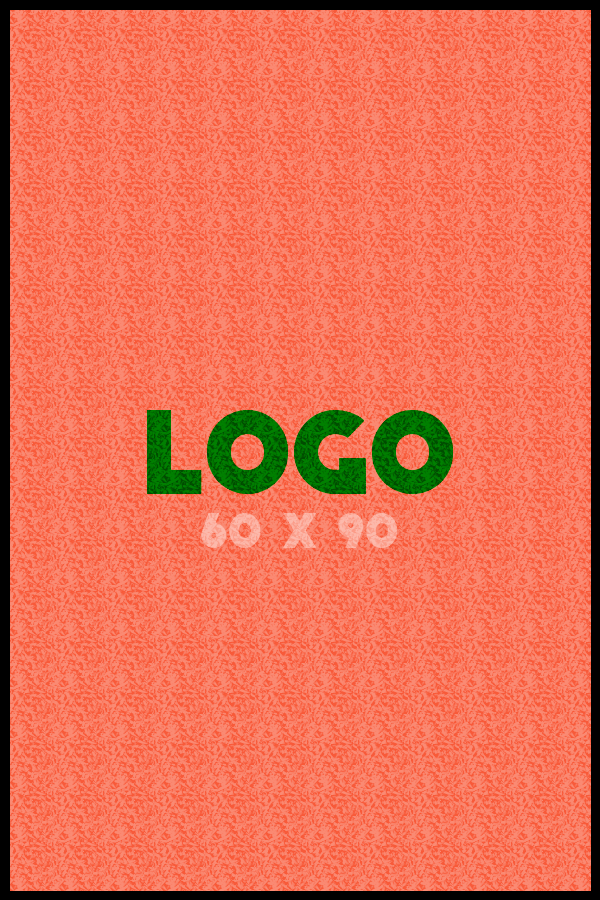 Logomat/deurmat outdoor<br>60 x 90 cm met rand