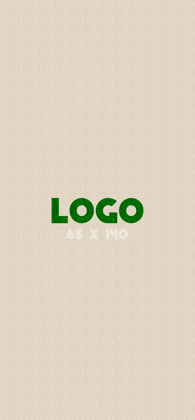 Logomat/deurmat outdoor<br>65 x 140 cm zonder rand