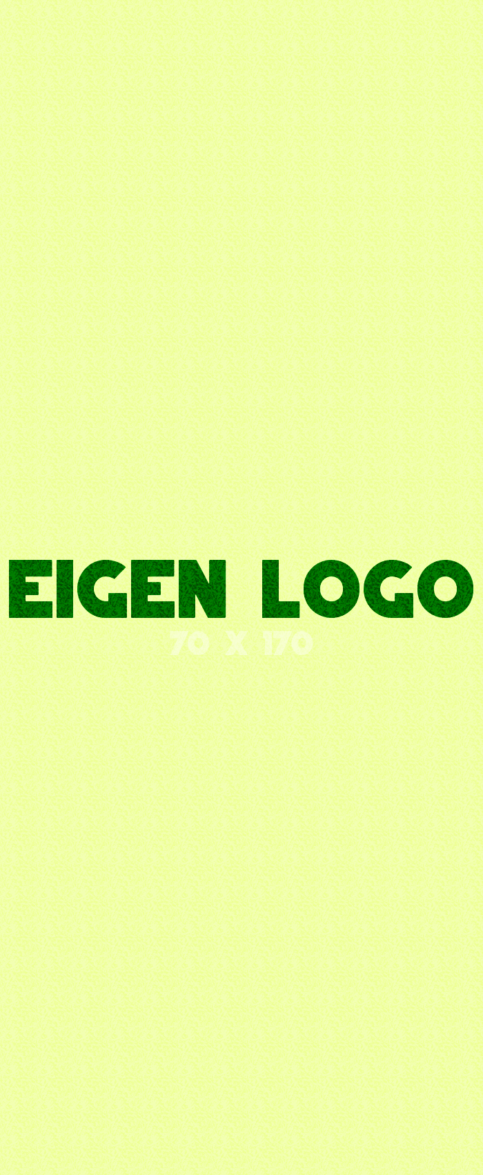 Logomat/deurmat outdoor<br>70 x 170 cm zonder rand