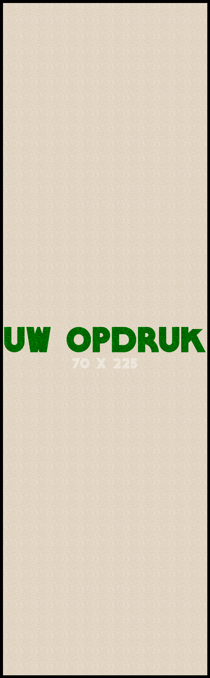 Logomat/deurmat outdoor<br>70 x 225 cm met rand