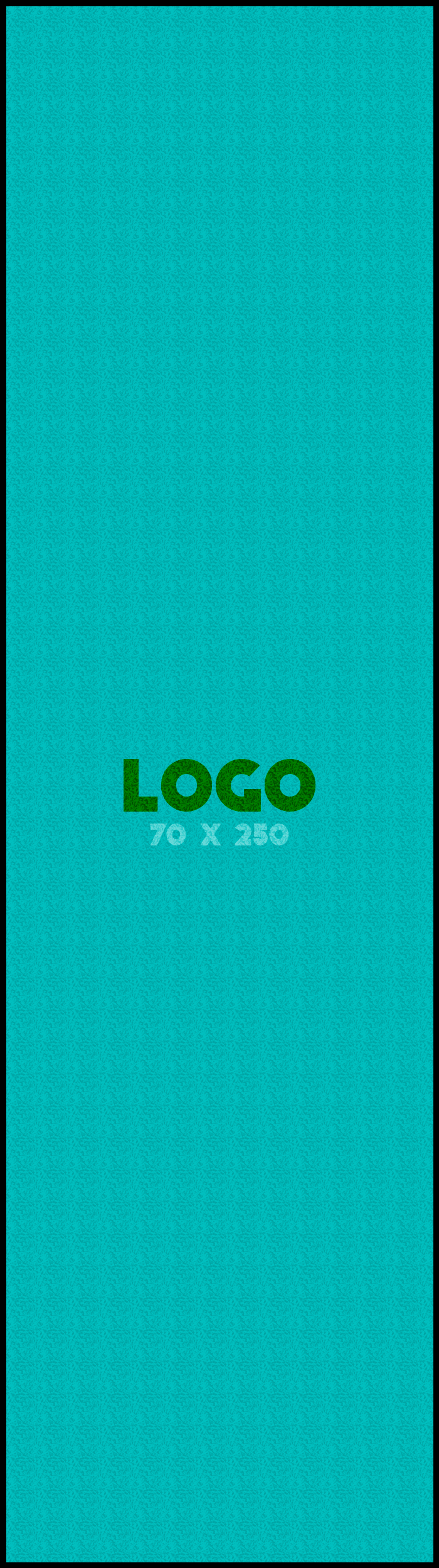 Logomat/deurmat outdoor<br>70 x 250 cm met rand