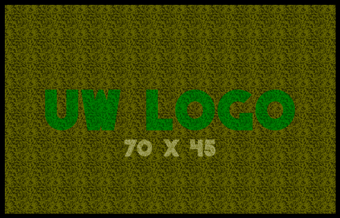Logomat/deurmat outdoor<br>70 x 45 cm met rand