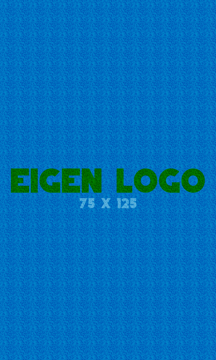 Logomat/deurmat outdoor<br>75 x 125 cm zonder rand