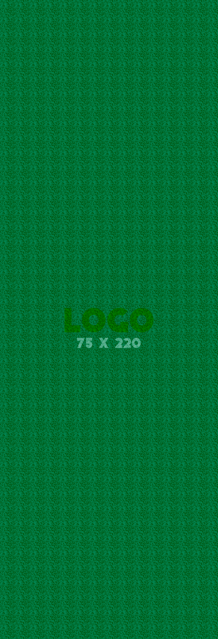 Logomat/deurmat outdoor<br>75 x 220 cm zonder rand