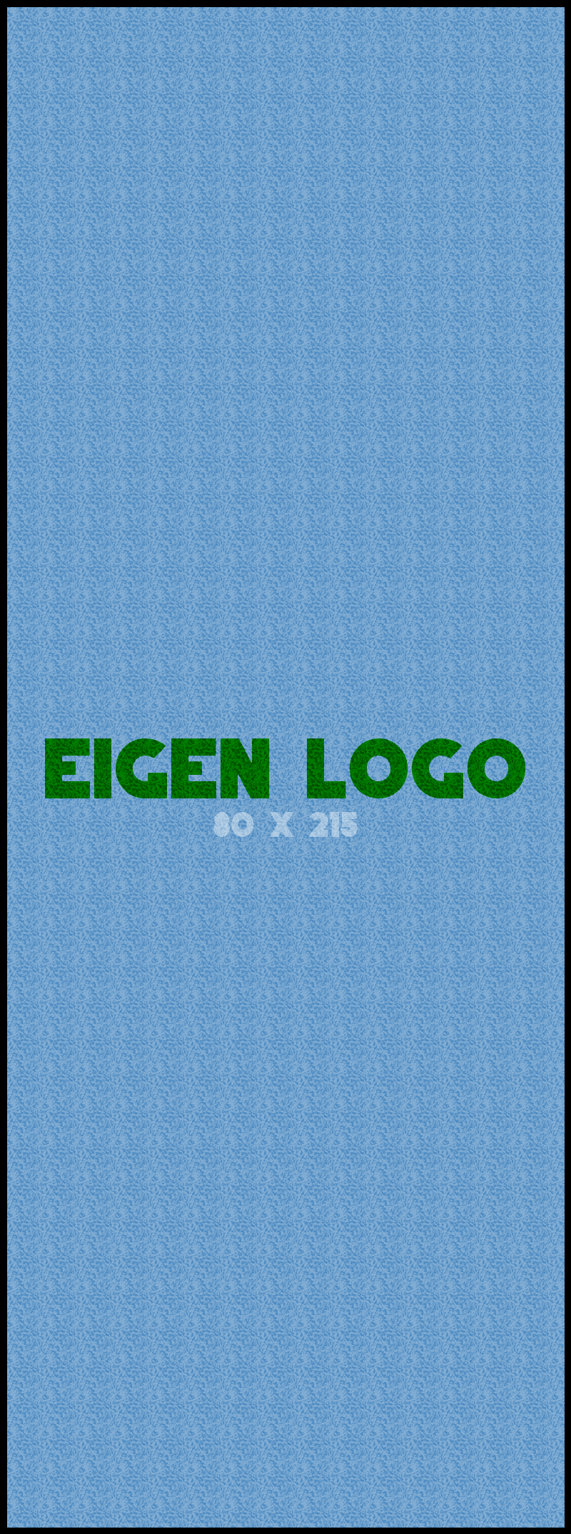 Logomat/deurmat outdoor<br>80 x 215 cm met rand