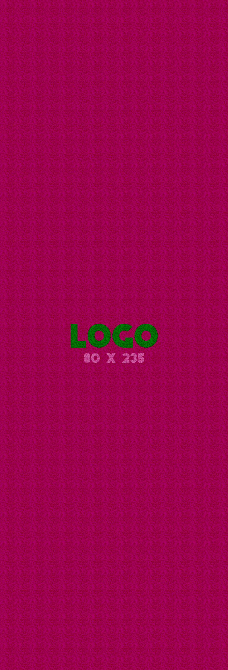 Logomat/deurmat outdoor<br>80 x 235 cm zonder rand