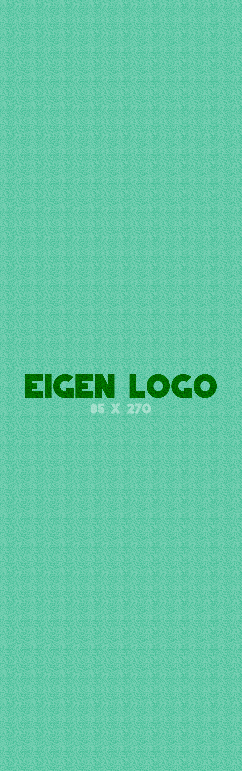 Logomat/deurmat outdoor<br>85 x 270 cm zonder rand
