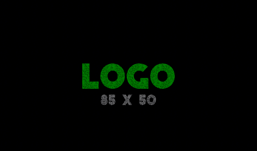 Logomat/deurmat outdoor<br>85 x 50 cm zonder rand