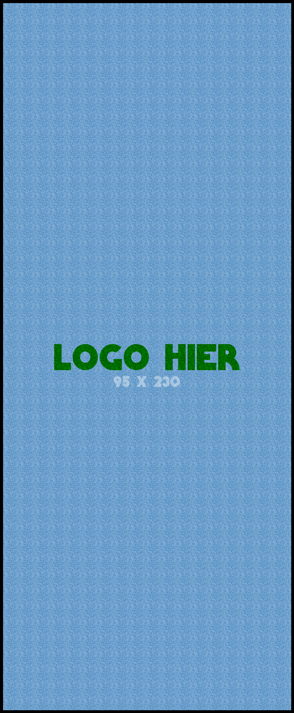 Logomat/deurmat outdoor<br>95 x 230 cm met rand