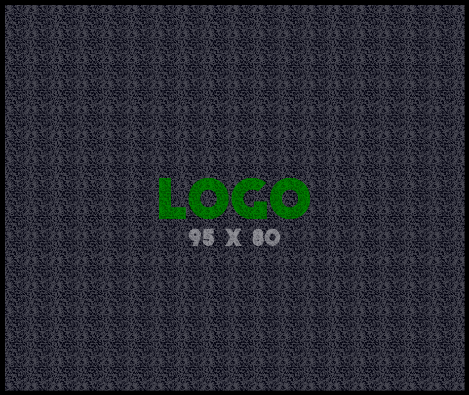 Logomat/deurmat outdoor<br>95 x 80 cm met rand